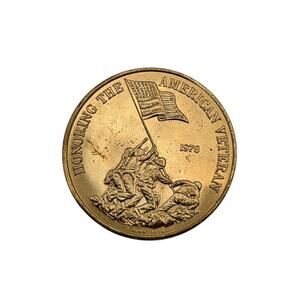 1978 Honoring The American Veteran Commemorative Medal Very Good In Sleeve